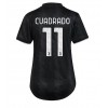 Juventus Juan Cuadrado #11 Bortedrakt Kvinner 2022-23 Kortermet